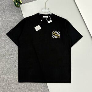 Loewe new black short-sleeve with letters